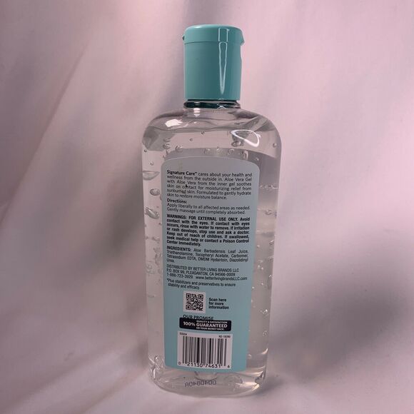 New 100% Pure Aloe Vera Gel Clear 16oz Compare Banana Boat Soothing After Sun - Picture 3 of 12